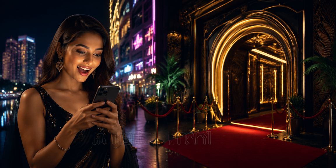 VIP neon sign in Pune emphasizing exclusive bonuses and gaming atmosphere